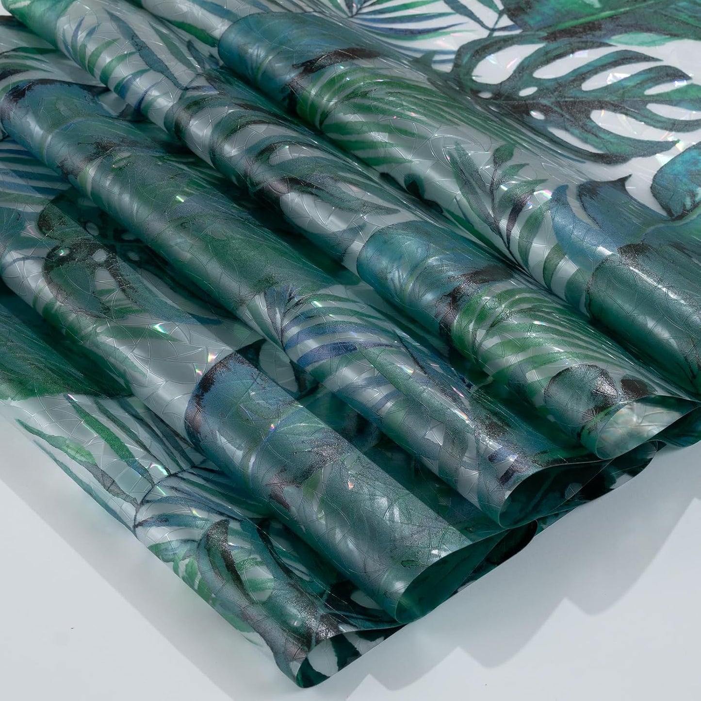 DKTIE Nature Pattern Rainbow Window Film Decorative Stained Glass Window Film Static Cling Films Easy Apply Removable Comes with Tools (U560-rainbow, 17.7" x 78.7")