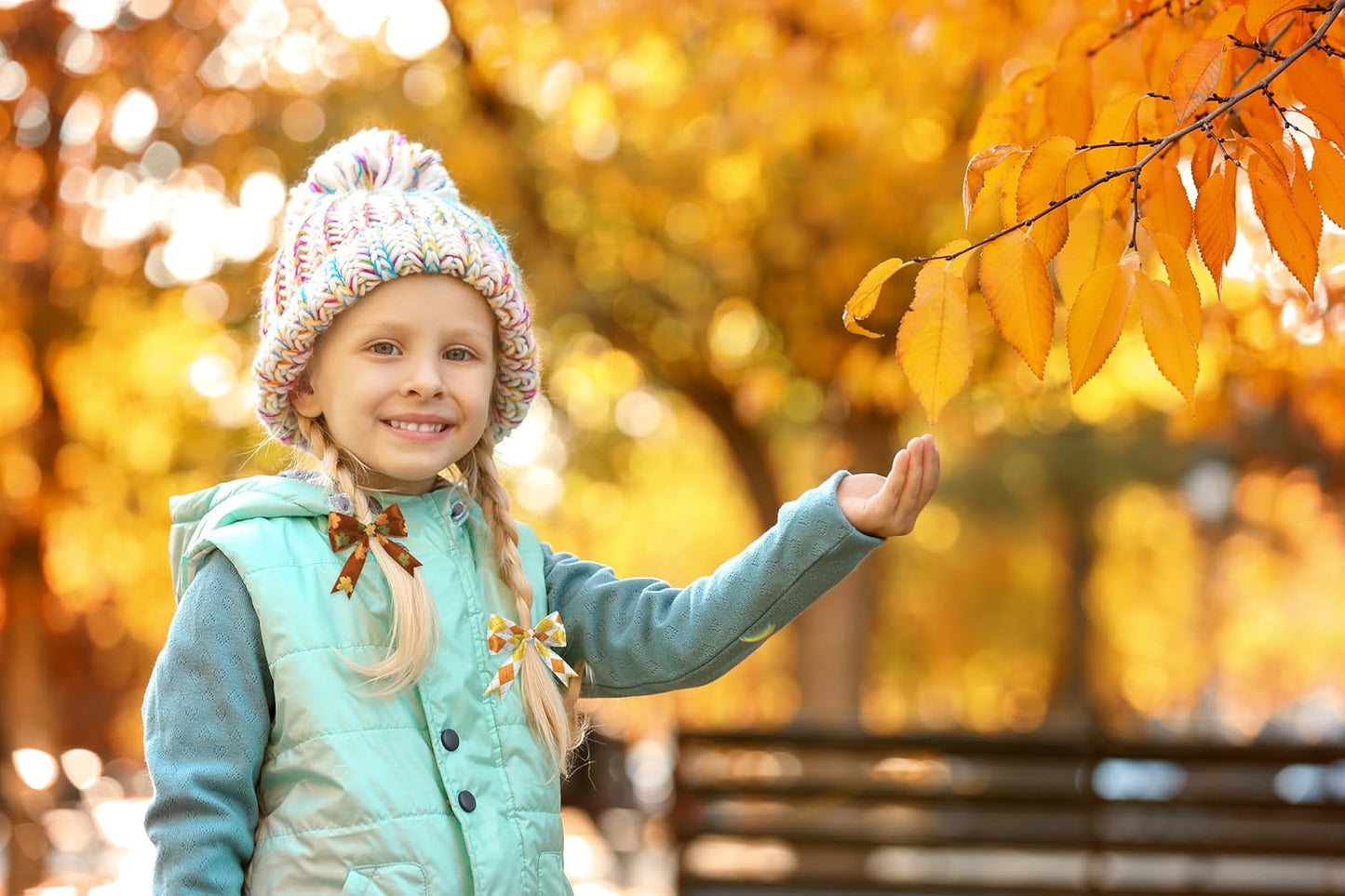 6 Rolls 30 Yards Thanksgiving Fall Ribbons Autumn Harvest Ribbons for Craft Wrapping Orange Pumpkin Maple Leaf Grosgrain Ribbon for Wreath Bows Thanksgiving Party Home Decoration 3/8 Inch