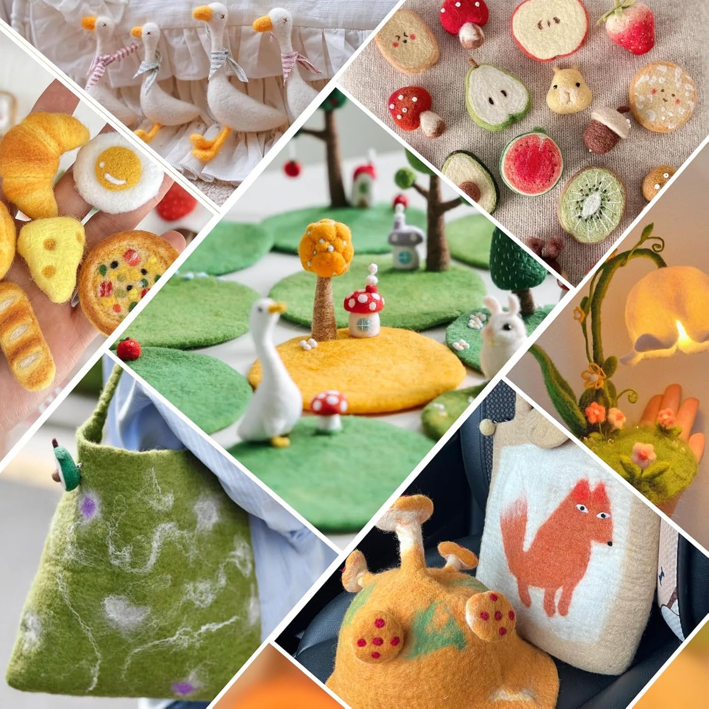 3.53oz Wool Roving Yarn, Wool Felting Supplies, Pure Wools, Chunky Yarn, Spinning Wool Roving for Needle Felting Wet Felting DIY Hand Spinning (Lavender)