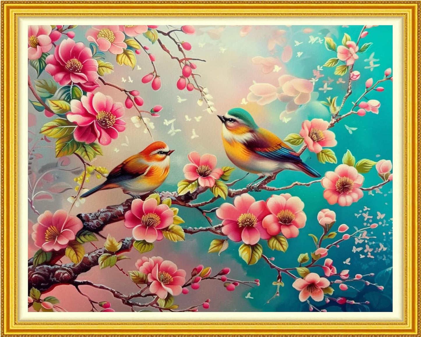 Funchey Stamped Cross Stitch Kits, DIY Cross Stitch Pattern for Adults Beginners Needlepoint Kits Embroidery Kit Arts and Crafts 11CT-Birds on The treetops 16x20 inch