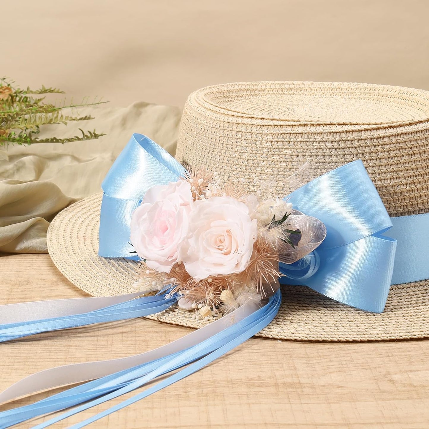 LaRibbons Light Blue Satin Ribbon 1 1/2 Inch 50 Yards Thin Luxury Double Faced Sky Blue Silk Ribbon for Flower Bouquet Crafts Gift Wrapping Wedding Babyshower Decoration