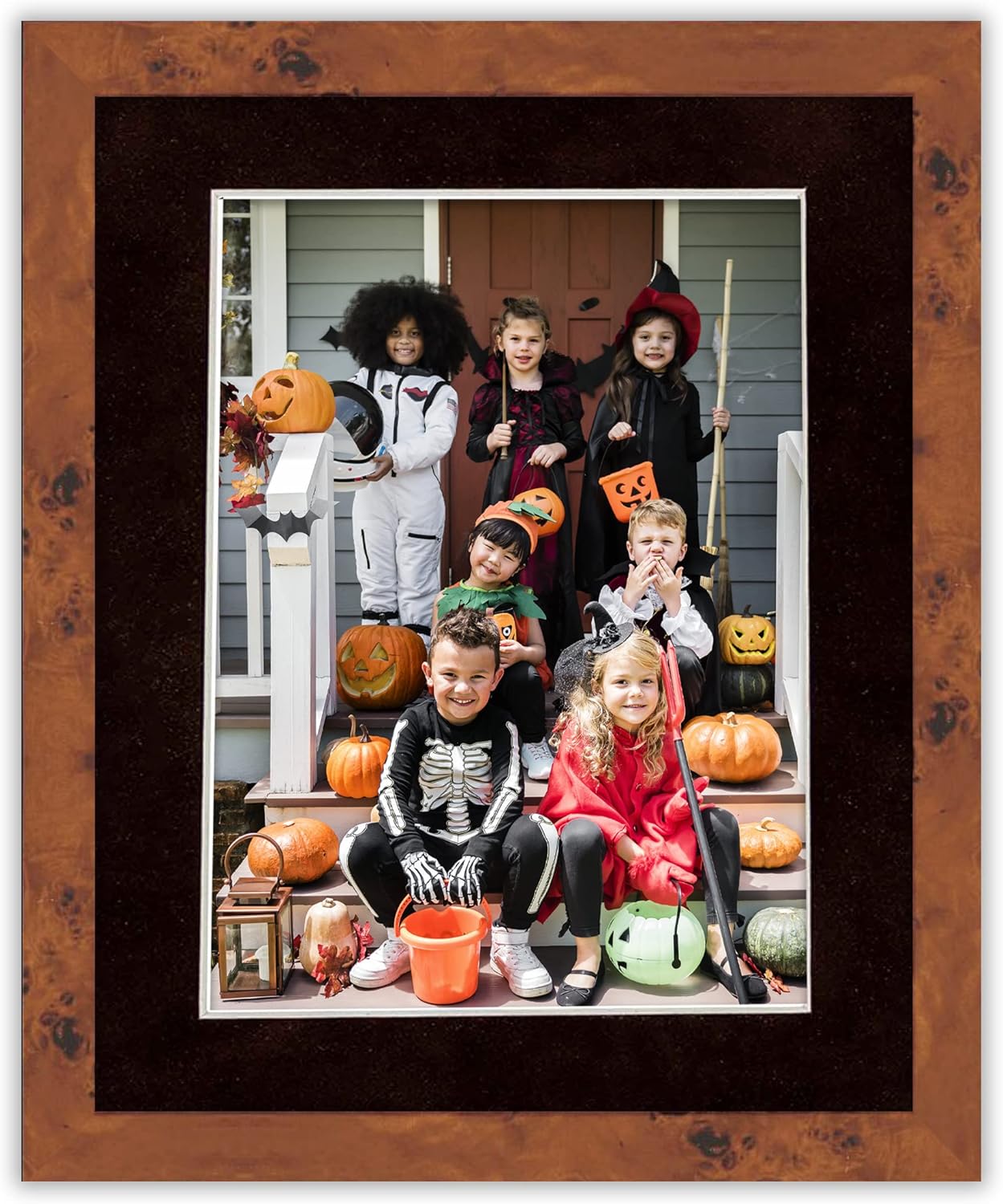 Pack of TEN 11x14 Mats Bevel Cut for 8.5x11 Photos - Acid Free Black Suede Precut Matboards For Pictures, Photos, Framing - 4-ply Thickness