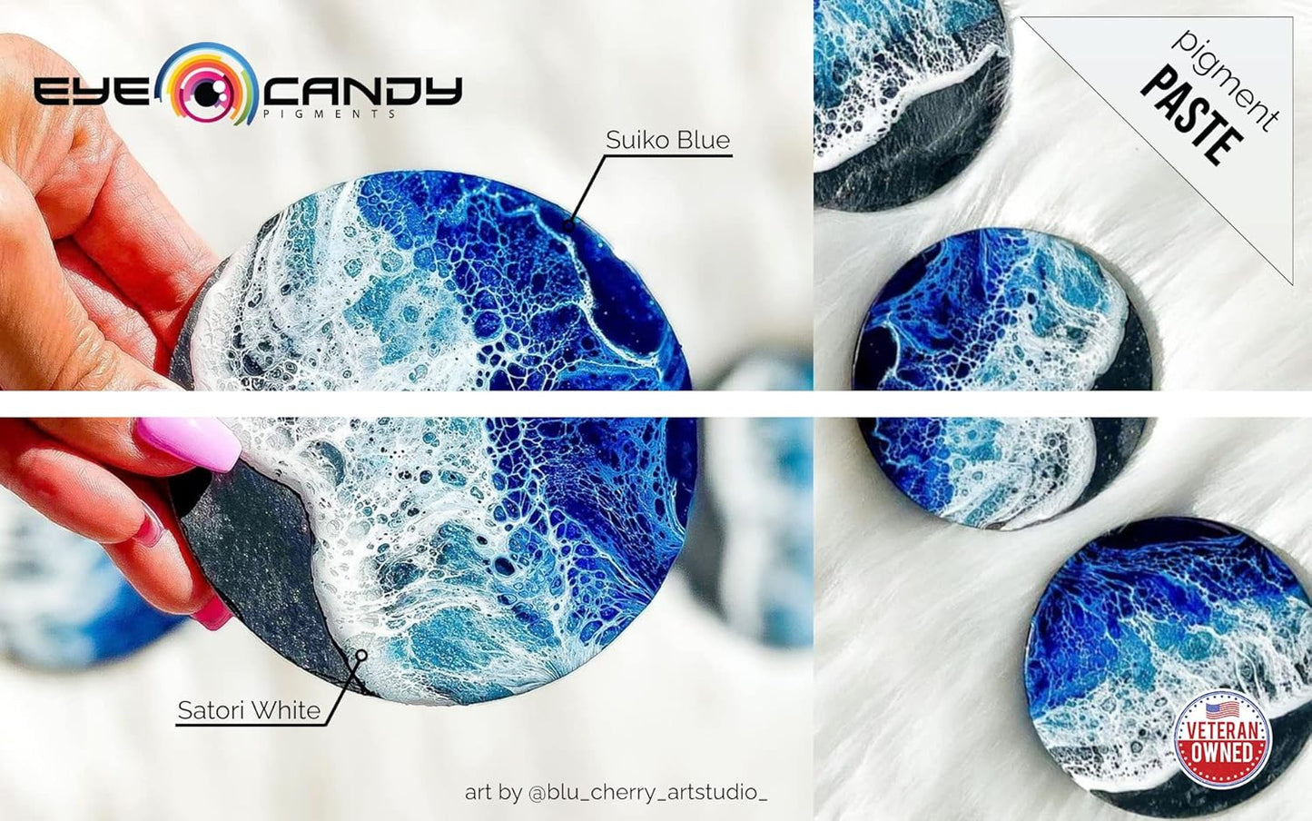 Eye Candy Beige Pigment Paste Sand Yellow (2 oz/RAL 1002) | Epoxy, Resin Art Paste |Highly Pigmented |Resin Art | Woodworking