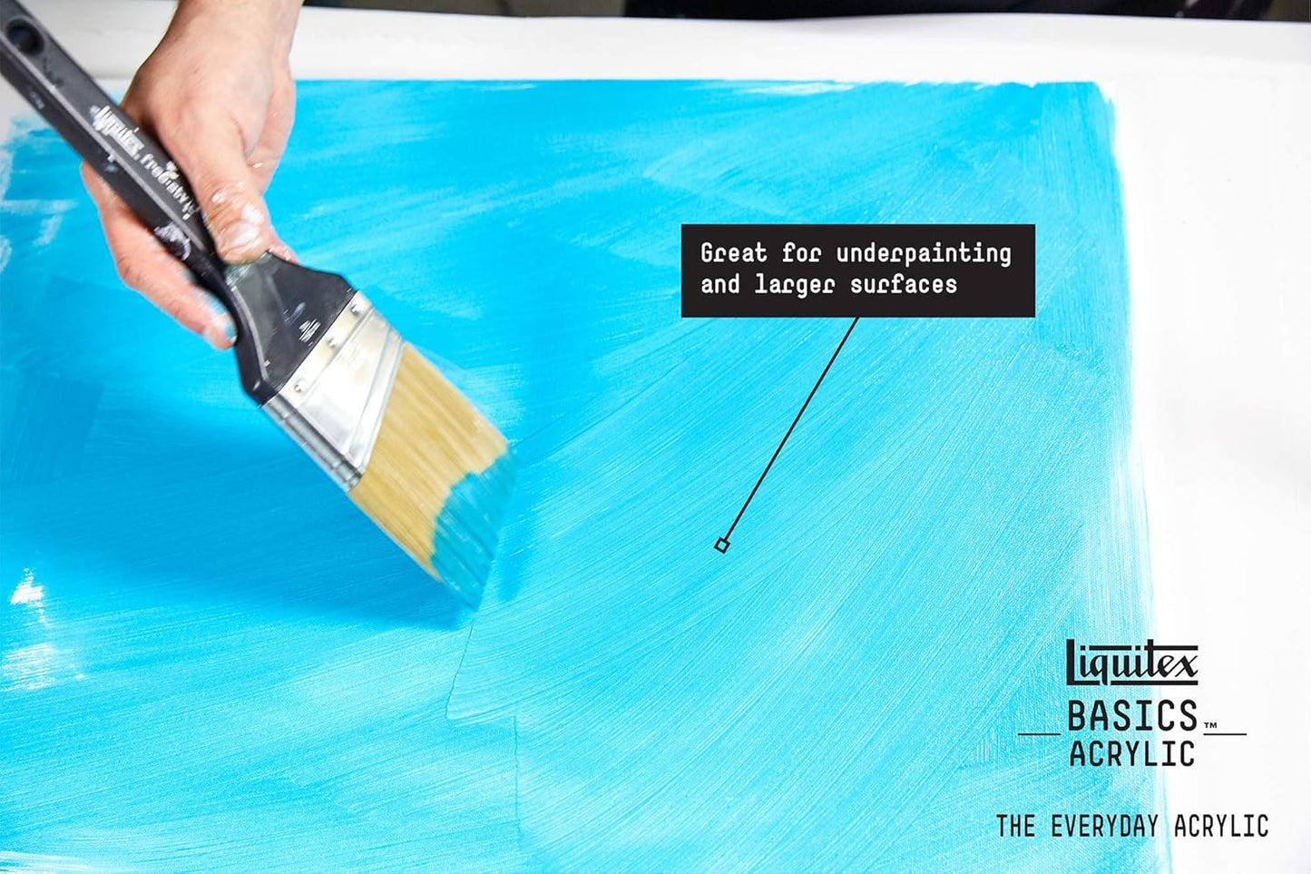 Liquitex BASICS Acrylic Paint, 946ml (32-oz) Jar, Hooker’s Green Hue Permanent