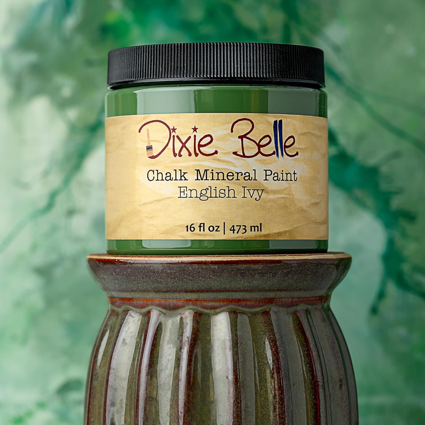 Dixie Belle Paint Company Chalk Finish Furniture Paint - English Ivy (32oz) - Matte Muted Green Chic Chalk Mineral DIY Furniture Paint