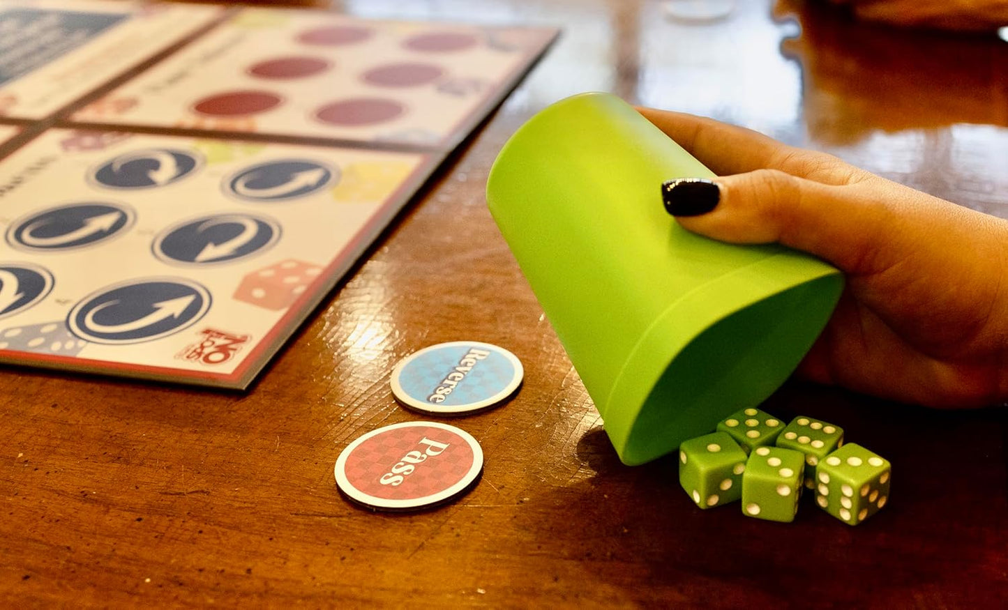 That's Spot On! Best Bluffing Strategy Game - Board, 6 Cups, 12 Tokens, 30 Dice – 2 to 6 Players, Ages 12+, Family Fun or Game Nights with Friends