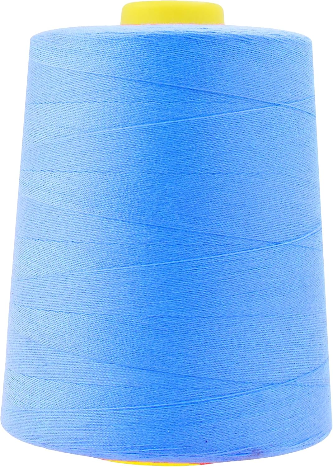 Mandala Crafts 4 Pack of Serger Threads Cones Spools - 20S/2 24000 Yards Polyester Sky Blue Threads for Sergers Machine and Overlock Quilting Sewing Machine