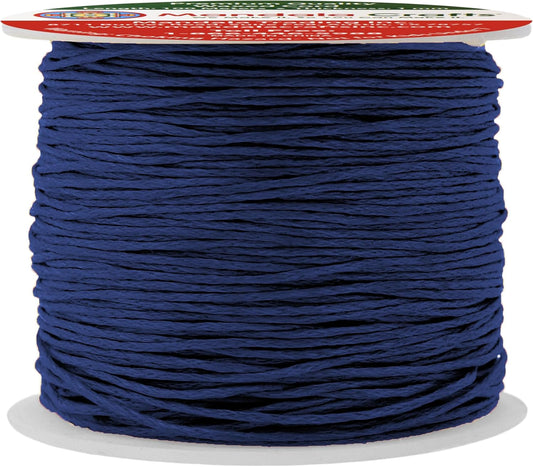 Mandala Crafts 1mm 109 Yards Navy Blue Cotton Waxed Cord for Jewelry Making Bracelet Cord Waxed String - Beading String Thread Jewelry Cords for Necklaces String