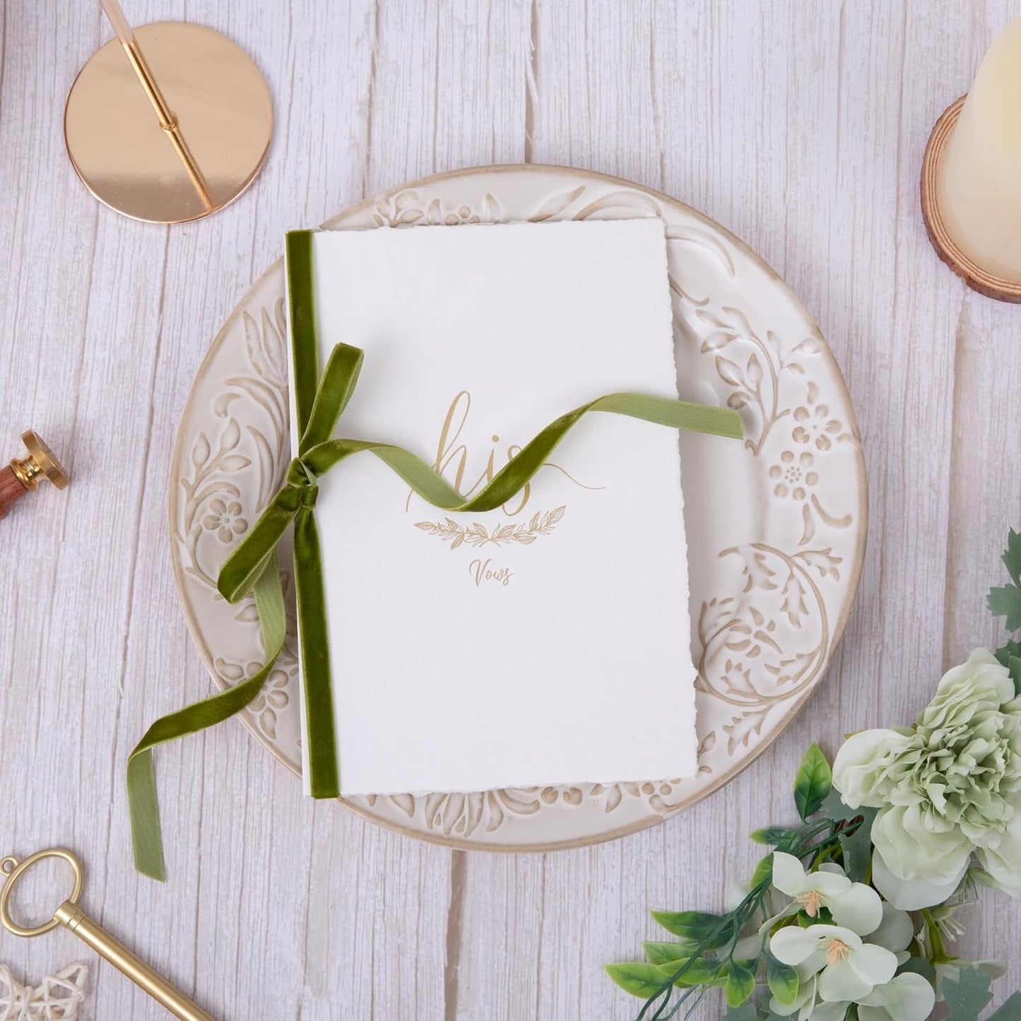 Vintage Moss Green Velvet Ribbon Christmas Ribbon for Gift Wrapping Crafts Christmas Tree Ornaments Garland Decorations, 3/8 Inch X 25Yd