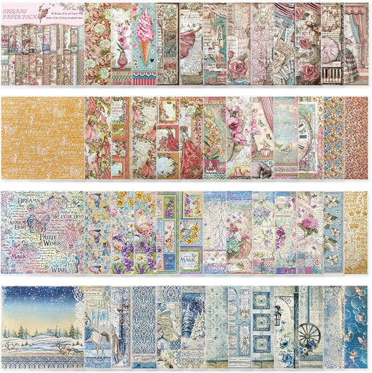 Origami Paper Kit 50 Sheets 70GSM 6 Inch Square Double Sided Color 50 Vivid Japanese Washi Chiyo Colors for Hand Crafts Origami Paper Arts Creativity.Flower Fairy