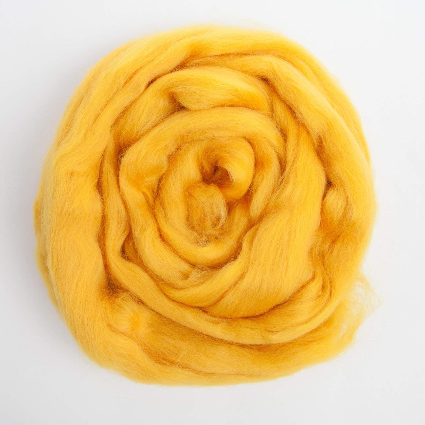 Desert Breeze Distributing 100% Natural Merino Wool Roving - Premium Combed Top Merino Roving Wool - Tapestry, Spinning, Wet Felting & Needle Felting Supplies - 21.5 Micron - 1 oz, Color Gold