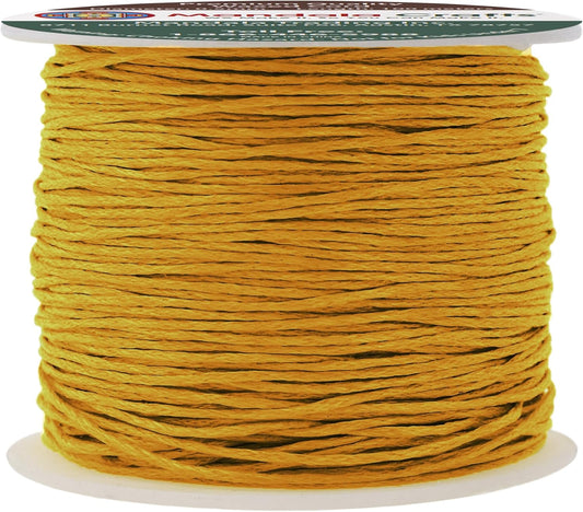 Mandala Crafts 0.5mm 109 Yards Dark Goldenrod Cotton Waxed Cord for Jewelry Making Bracelet Cord Waxed String - Beading String Thread Jewelry Cords for Necklaces String