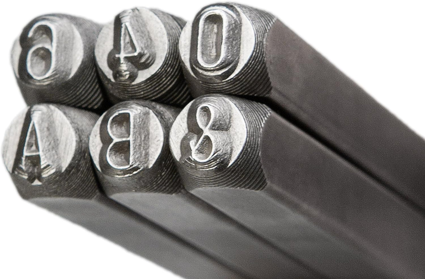 HimaPro Letter and Number Stamp Set 36pcs 40Cr Alloy Steel Metal Stamp Number & Letter Punch Set in a Wooden case (3mm 1/8 Inch)