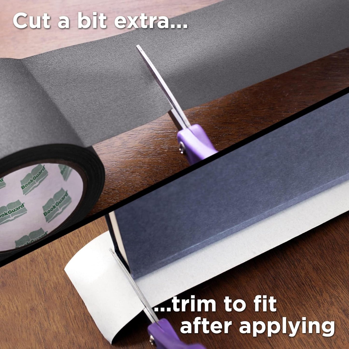 BookGuard 3 inch Premium Bookbinding Repair Cloth Tape, 15 Yard Roll, Gray