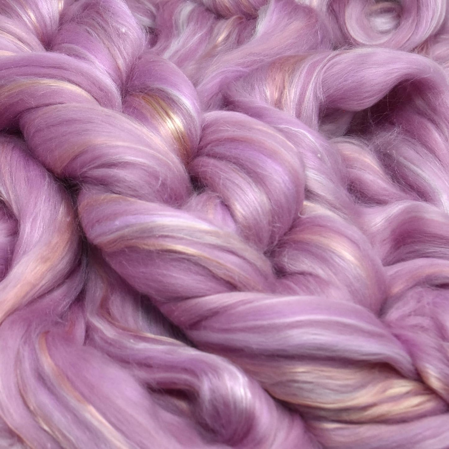Merino Silk Luxe Tonal Designer Blend. Superfine Merino, Mulberry Silk, Tussah Silk. Top Roving for Spinning or Felting. Pastel Passion 4oz