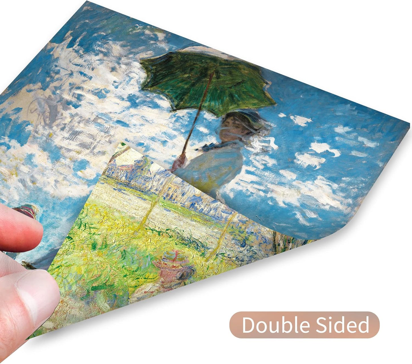 Origami Paper Kit 50 Sheets 6 Inch Square Double Sided Color 10 Vivid Colors for Hand Crafts Origami Paper Arts Creativity.Monet