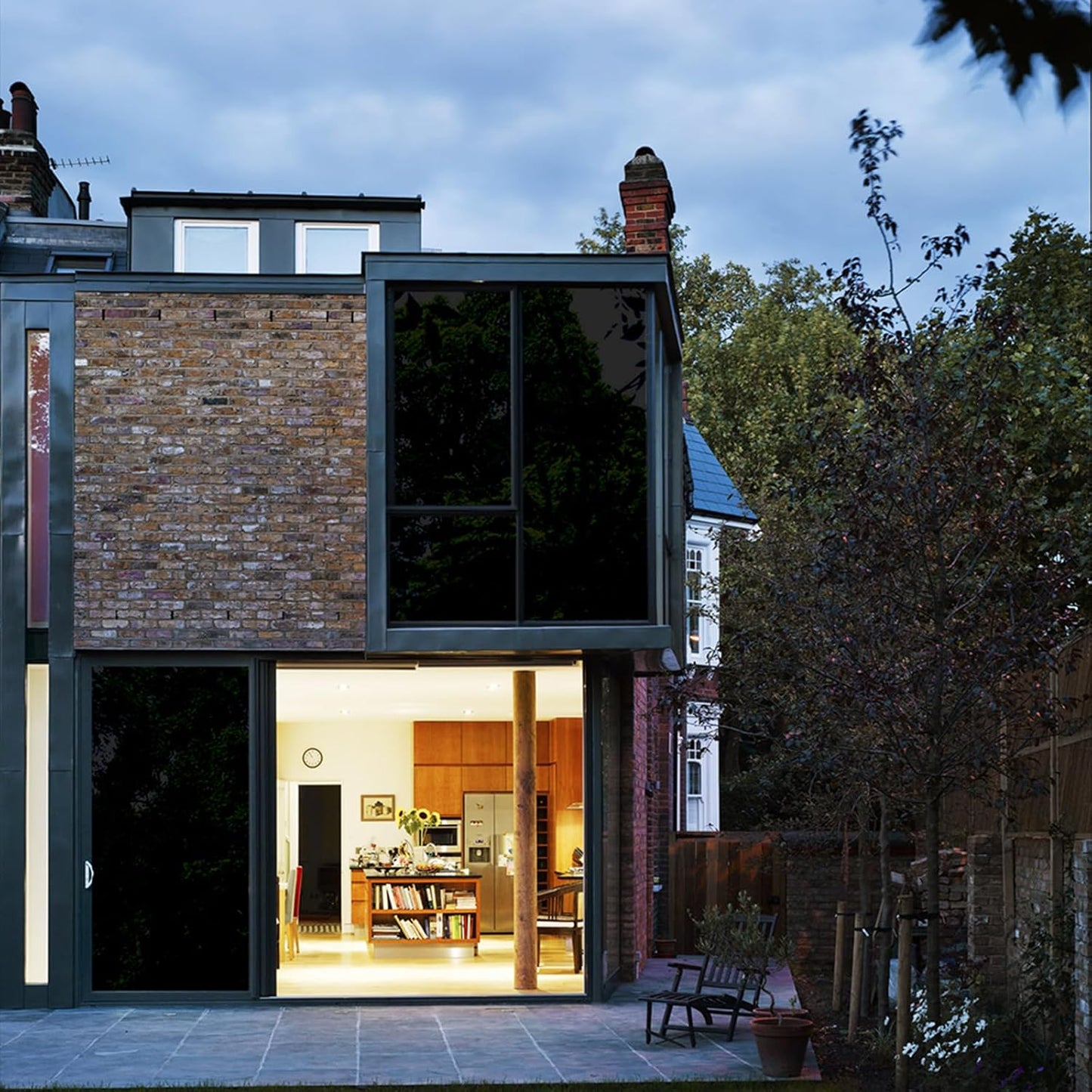 LEMON CLOUD Total Blackout Window Film Privacy Static Cling Frosted Black Window Covering 100% Opaque Film Tint Darkening Removable Film for High Privacy，(Blackout Tulip Design,35.4 x118.1 inches)