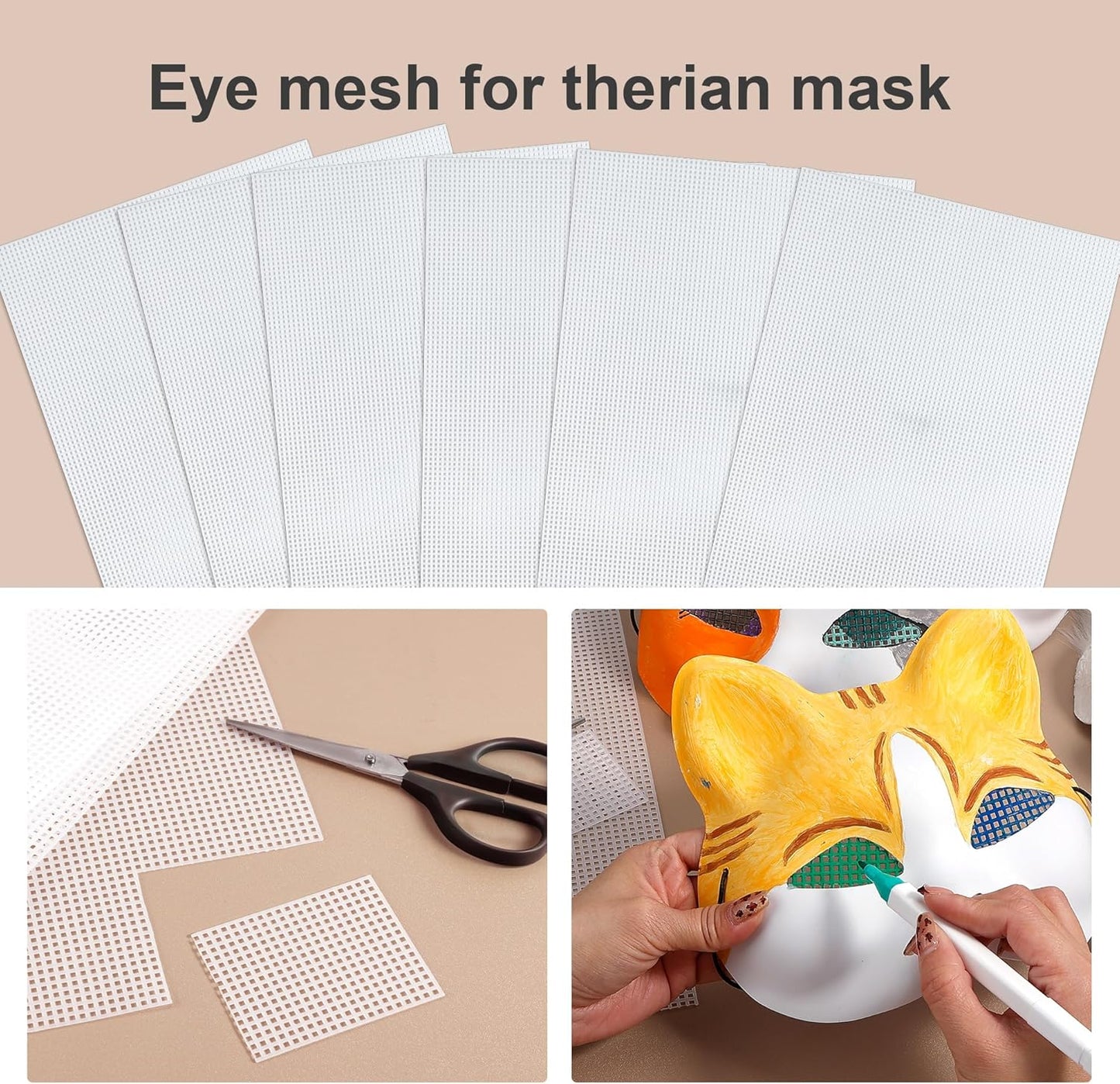 Pllieay 20 Pieces 7 Count Plastic Canvas Plastic Mesh Canvas Sheets, Eye Mesh for Embroidery, Acrylic Yarn Crafting, Knit and Crochet Projects(10.5 X 13.5 Inch)