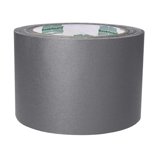 BookGuard 3 inch Premium Bookbinding Repair Cloth Tape, 15 Yard Roll, Gray