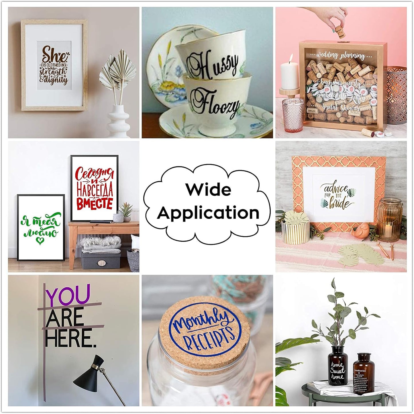 HTVRONT Yellow Permanent Vinyl - 12 Pack for Cutting Machine - 10 Sheets 12" x 12"& 2 Transfer Tape Sheets - Glossy