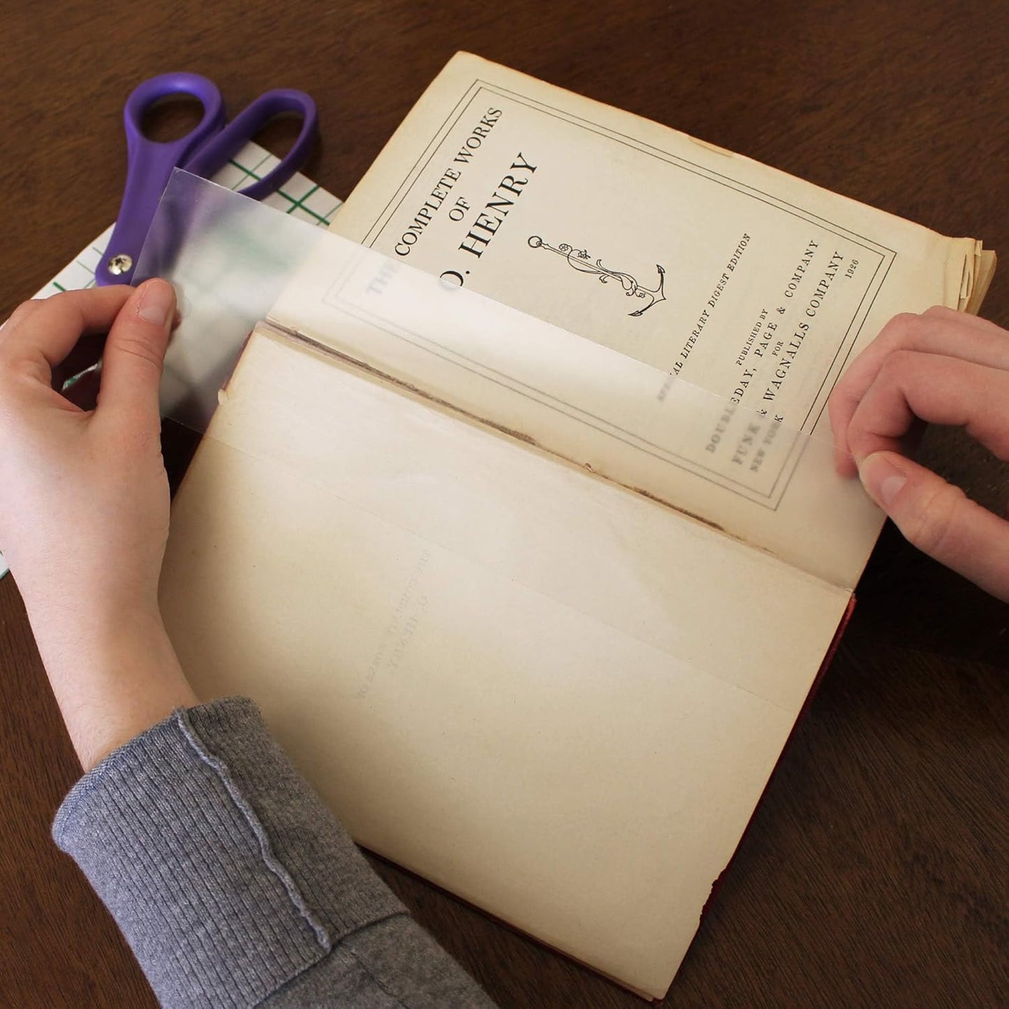 BookGuard 3" Vinyl Archival Book Repair Tape for Clear Bookbinding and Book Spine Tape Applications, Clear, Case of 10