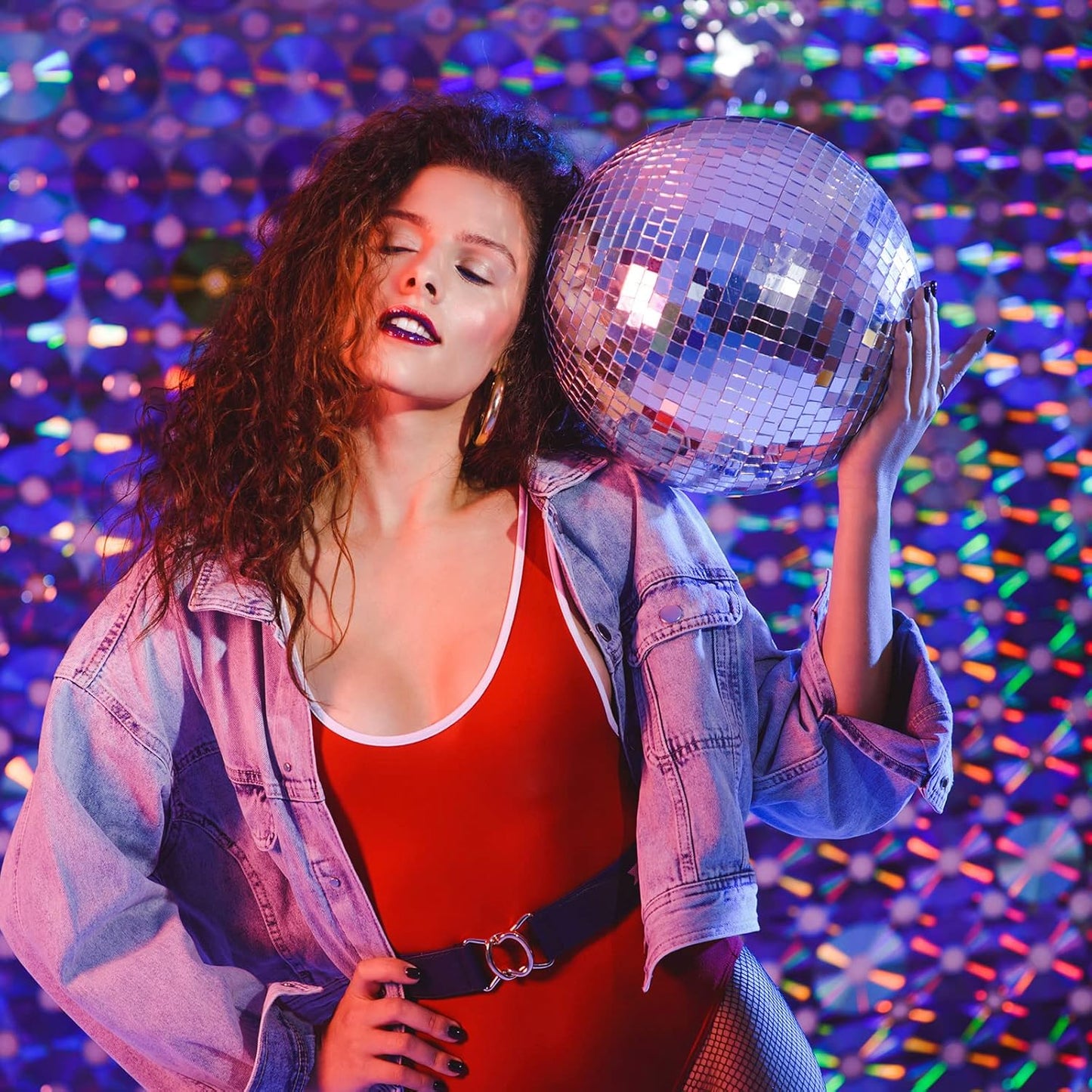 SATINIOR 10000 Pcs Disco Ball Mirror Tiles Self Adhesive for Crafts 5 x 5 mm Small Disco Tape Ball Stickers Square Mosaic Tiles Mirror Pieces for DIY Craft Party Decor
