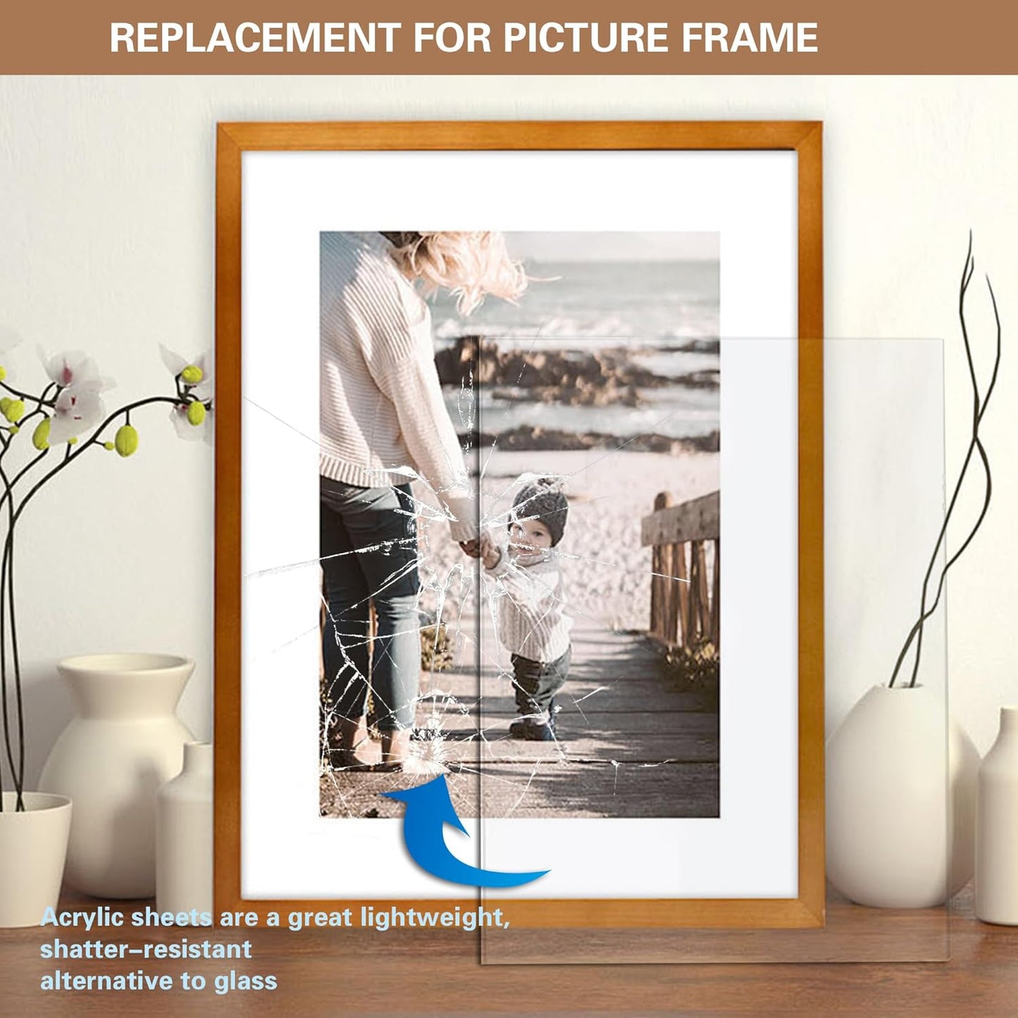 10 Pack 3.93x5.9 Clear Acrylic Sheet 1mm Thick, Clear Plexiglass Sheet 10x15cm, Plastic Plexiglass Board Acrylic Board for Wall Crafts Glass Picture Frame DIY Projects Signs and Painting