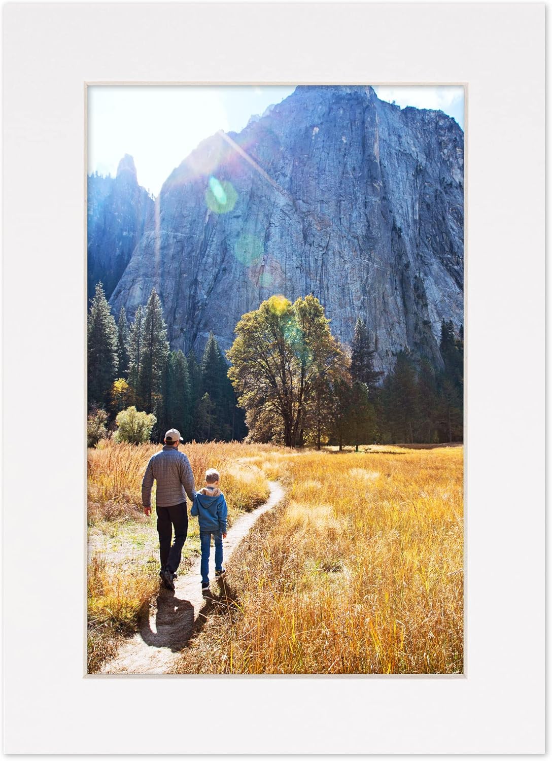 5.5x8.5 Mat for 8.5x11 Frame - Precut Mat Board Acid-Free White 5.5x8.5 Photo Matte For a 8.5x11 Picture Frame, Premium Matboard for Family Photos, Show Kits, Art, Picture Framing, Pack of 25 Mats