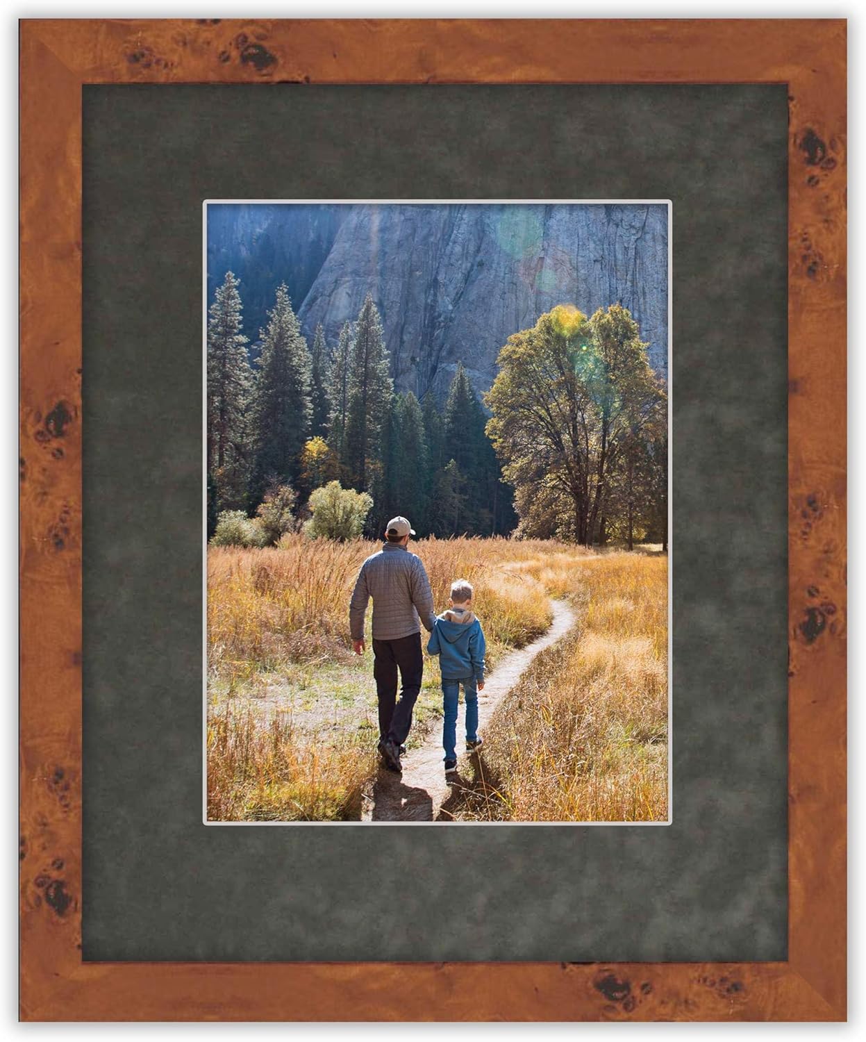 Pack of 25 Acid Free 11x14 Mats Bevel Cut for 8.5x11 Photos - Dark Grey Suede Precut Matboards For Pictures, Photos, Framing - 4-ply Thickness