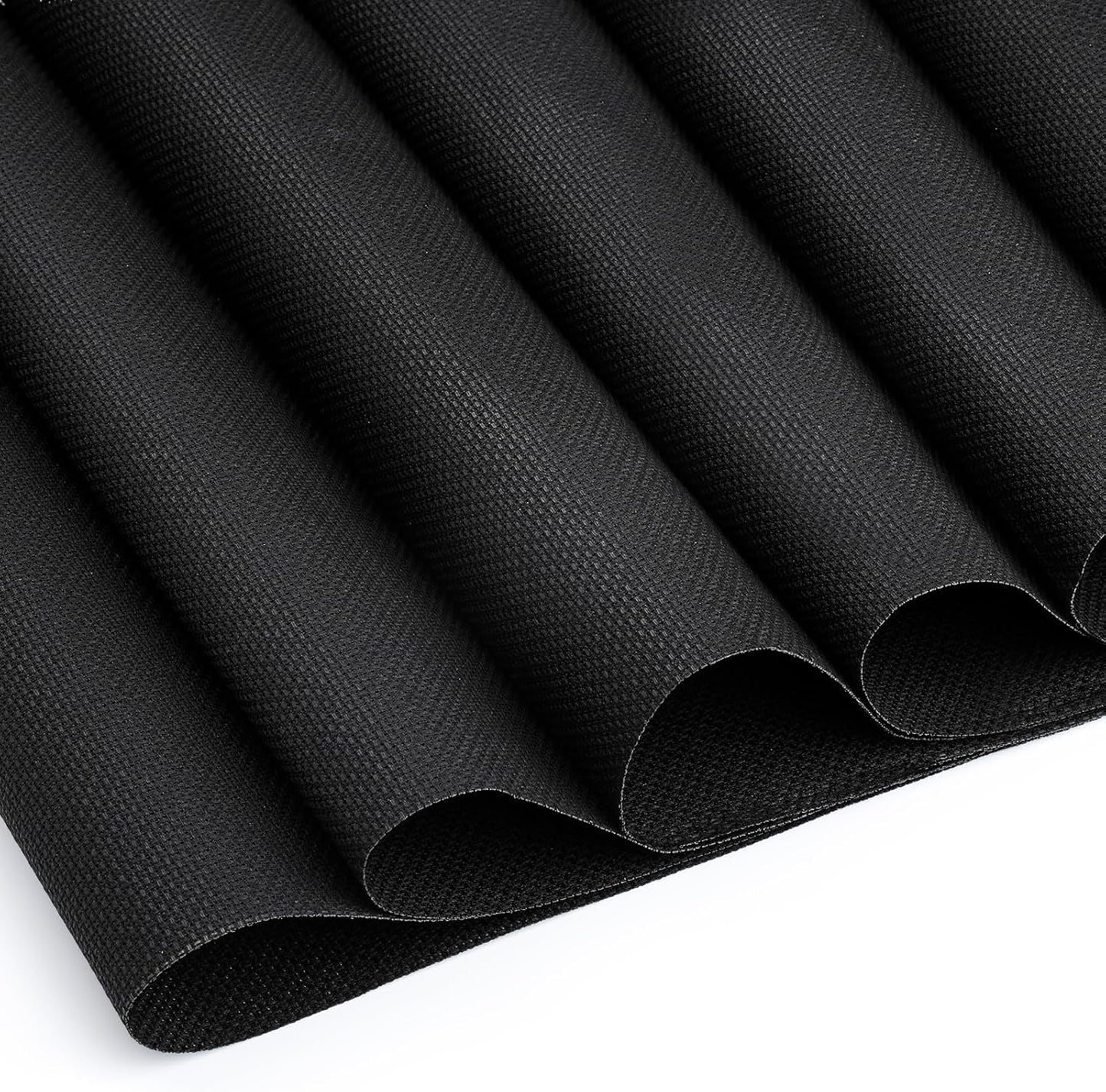 6 Pcs Cross Stitch Fabric, 14 Count Black Embroidery Fabric Cloth Cross Stitch Cloth Supplies for Needlework, DIY Embroidery Home Decoration Crafts (12 by 18-Inch)