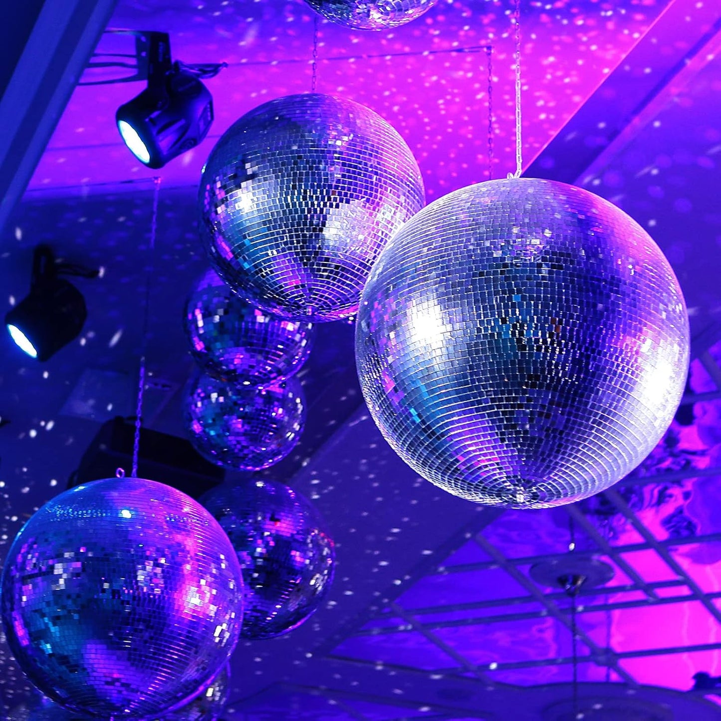 SATINIOR 8000 Pcs Disco Ball Mirror Tiles Self Adhesive for Crafts 5 x 5 mm Small Disco Tape Ball Stickers Square Mosaic Tiles Mirror Pieces for DIY Craft Party Decor