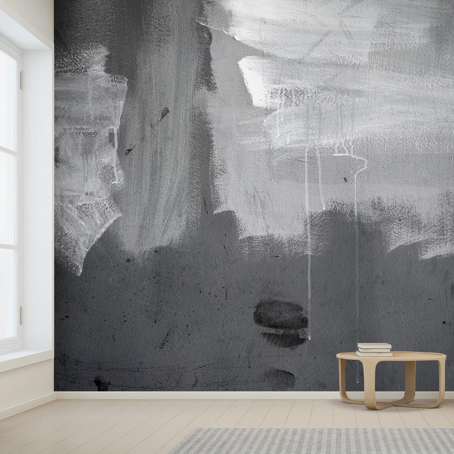 wall26 - Grunge Concrete Wall - Removable Wall Mural | Self-Adhesive Large Wallpaper - 100x144 inches