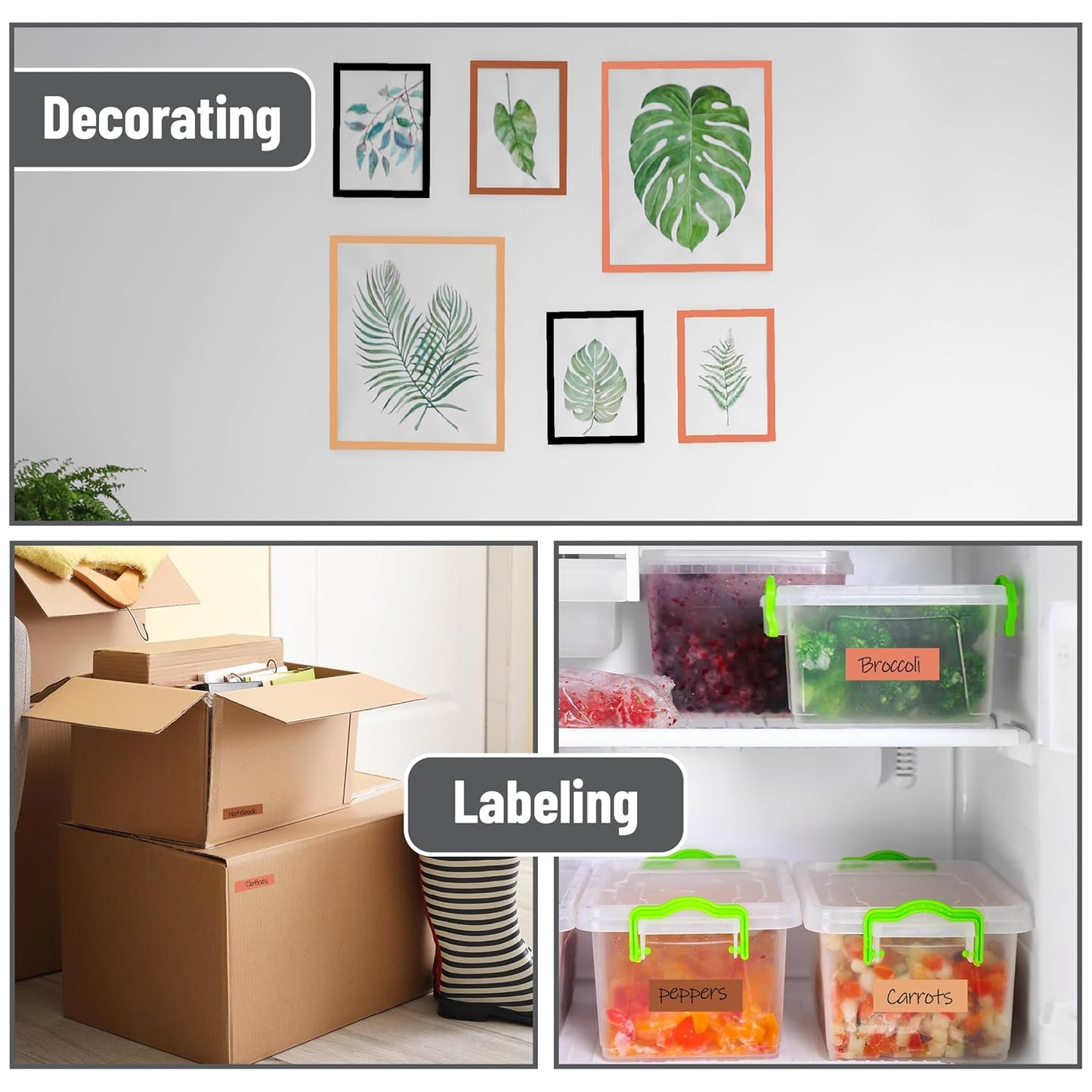 Mr. Pen- Washi Tape Set, 10 Rolls, Fiery Horizon, Decorative Tape Set, Colored Scrapbook Washi Tape for Journaling, Washy-Tape, Scrapbook Supplies