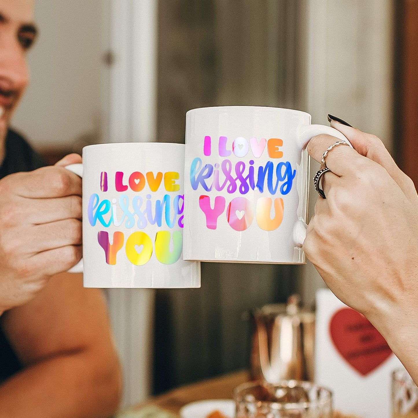 GIRAFVINYL Holographic Vinyl - 13 Sheets 12" x 12" Holographic Permanent Vinyl Iridescent Vinyl Sheets for Home and Car Decorations, Cup, Sign, Windows