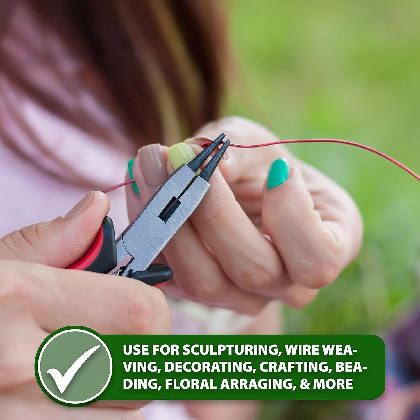 Mandala Crafts 10 Gauge Anodized Aluminum Craft Wire for Jewelry Making - 120 FT Colored Flexible Silver Copper Light Gold Gray Gold Red Wire - Bendable for Bonsai Armature Crafting Sculpting