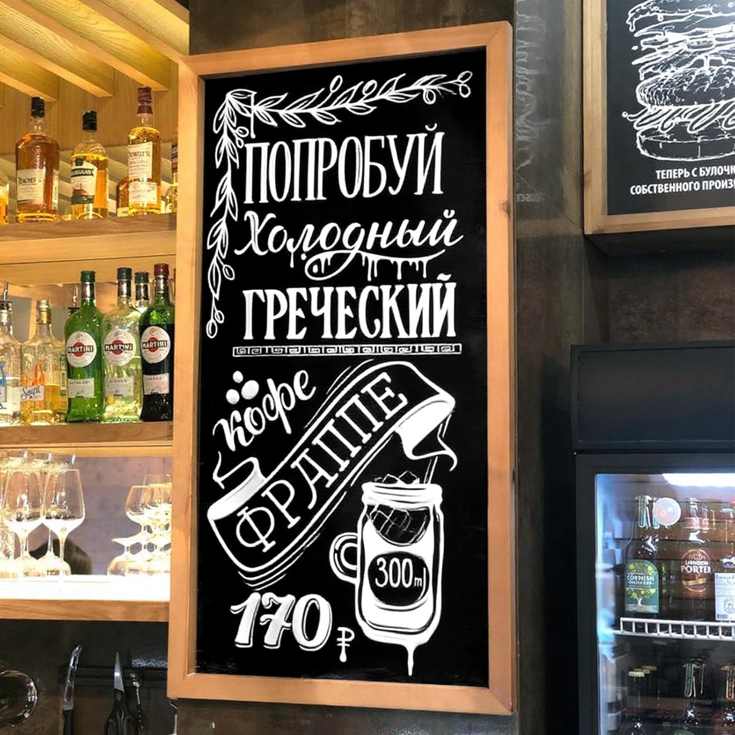 SFAIH 8 White Chalk Markers for Blackboard - [1s Wet Wipe] No Residue, Liquid Chalk Markers for Blackboard, Menu, Bistro, Signs, Windows, Glass, Food Labels, 6mm & 1mm Tip, Dust-Free, Non Toxic