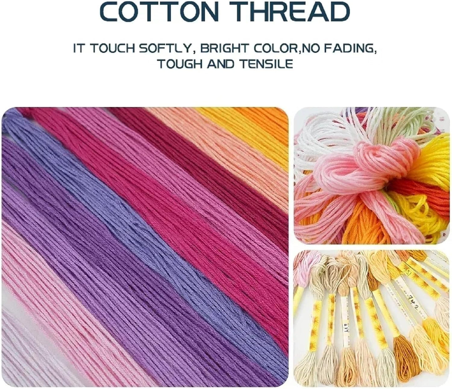 DMCXART Counted Cross Stitch Kits for Adults Needlepoint Kits Unprinted Cross Stitching Embroidery Kit 11CT Cross Stitch Supplies-Two Magical Dragons 18x18 inch