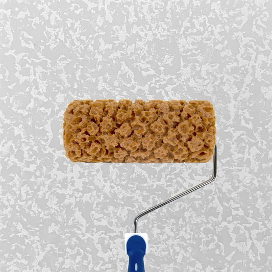 Hanroy Sponge Paint Roller Small 7" for Texture Painting Decorators Brush Tool, Fast and Easy Pattern Art Sponge Roller for Home Wall(M90FT)