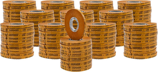 WOD General Purpose ATG Tape for Pink Glider, 1/4 inch x 36 yds. (Set of 144 Rolls) Adhesive Transfer Tape Refill Rolls Clear Adhesive on Gold Liner (Acid Free) RWATG20