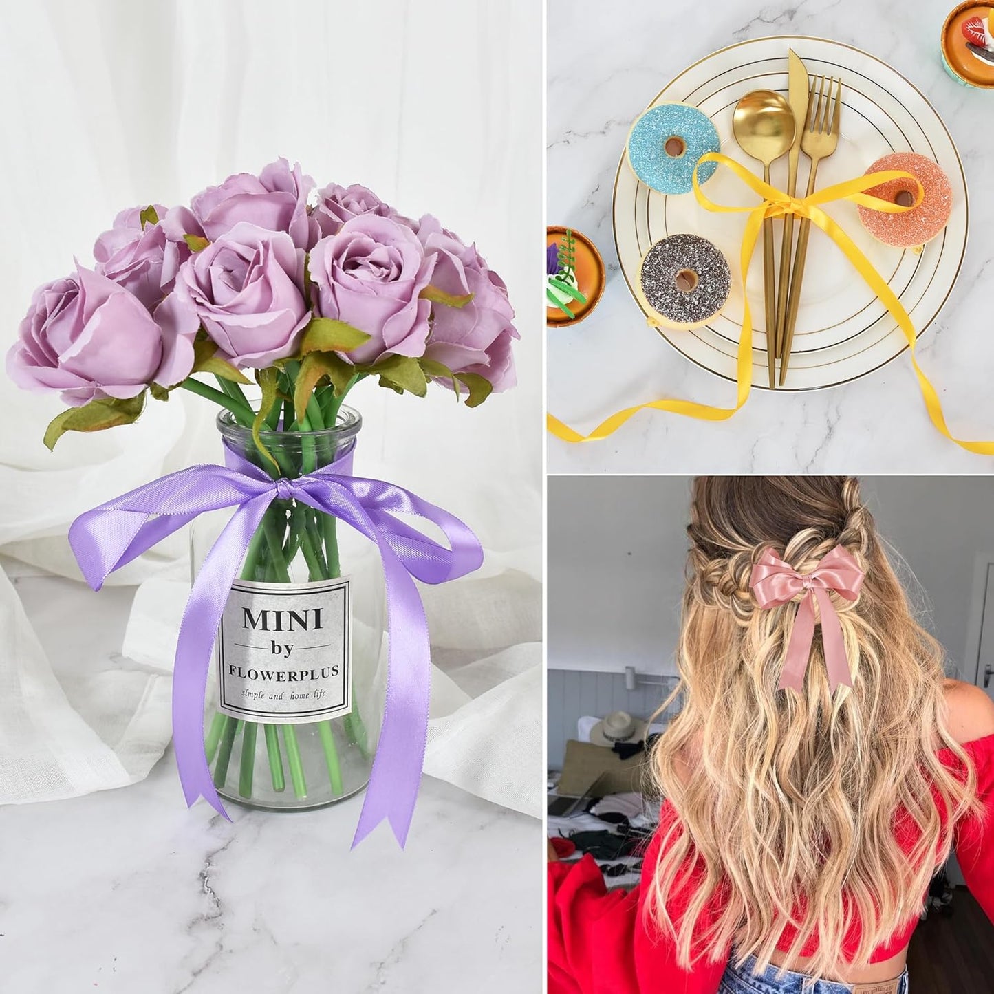 TONIFUL 3/8 Inch x 100yds Dark Blue Satin Ribbon Thin Solid Fabric Ribbon Roll for Gift Wrapping Invitation Floral Hair Balloons Craft Sewing Party Wedding Popsicles Decoration Valentine's Day Bouquet