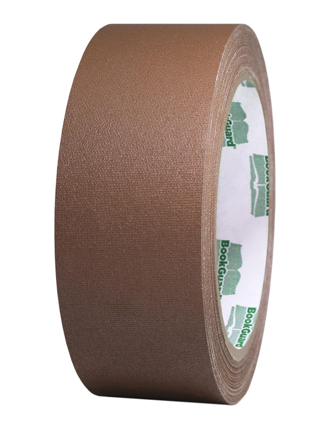 BookGuard 1-1/2 Inch Vinyl-Coated Cotton Cloth Bookbinding Repair Tape, 15 Yard Roll, Light Brown
