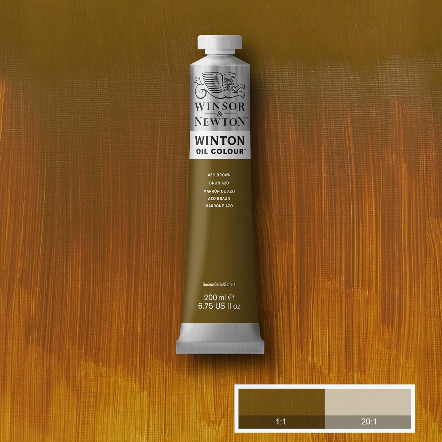 Winsor & Newton Winton Oil Color, 200ml (6.75-oz) Tube, Azo Brown