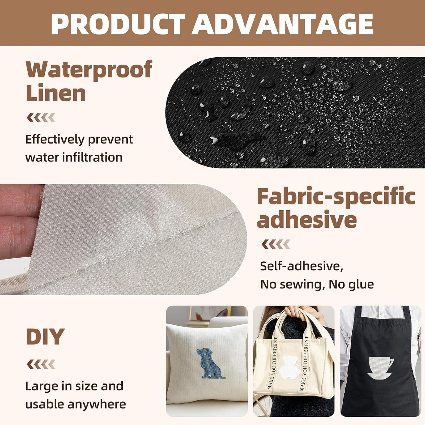 Fabric Repair Patch, 17X158 Inch Fabric Large Repair Tape, Self-Adhesive Patches for Furniture, Sofa, Car Interior, Shoes, Hand Bag, Clothing (Blue Grey, 17X158 Inch)