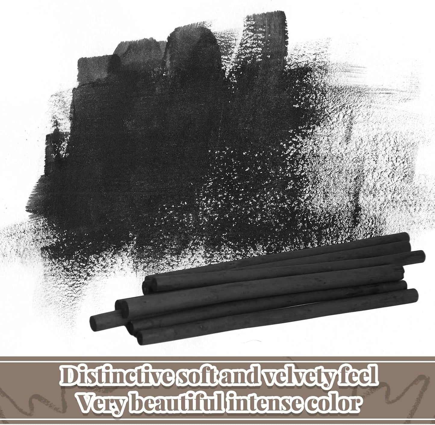 Gueevin 200 Pcs Willow Charcoal Sticks, Willow Charcoal, Artists, Beginners, Students, Perfect for Sketching, Drawing, Shading, and Fine Art Christmas Gifts for Art (2-4mm,4-5mm,5-7mm,7-9mm)