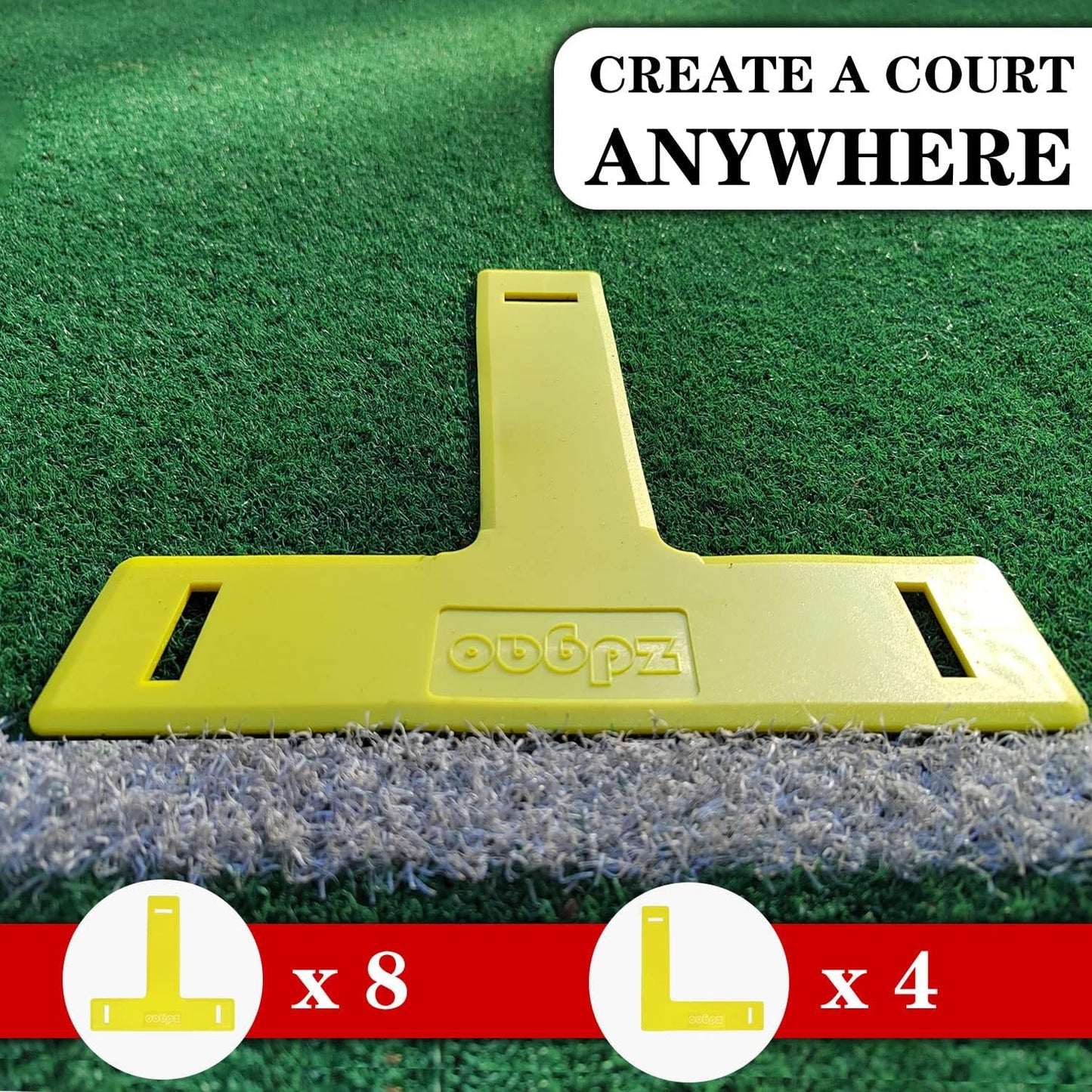 Zdgao Pickleball Set with Net for Driveway, 22 FT Regulation Size Pickle Ball Net Set with Pickleballs, Court Markers and Carry Bag, Steady Metal Frame for Outdoor, Indoor Court