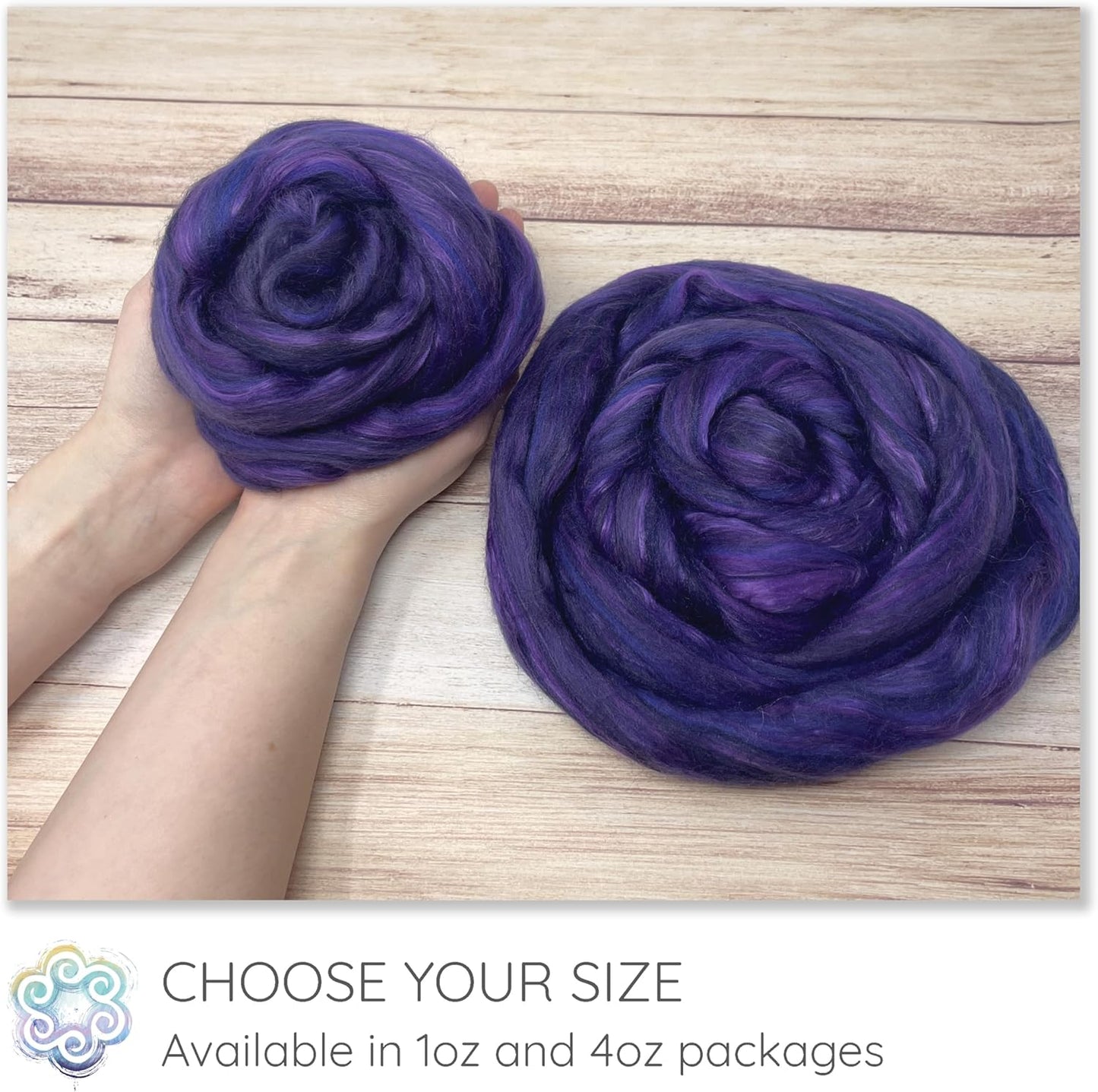 Merino Silk Luxe Tonal Designer Blend. Superfine Merino, Mulberry Silk, Tussah Silk. Top Roving for Spinning or Felting. Pastel Passion 4oz