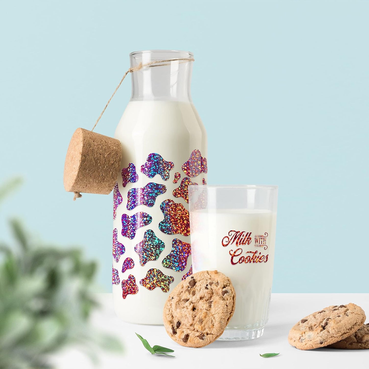 Mosaic+ Crafting Vinyl, by VViViD (Pink Holographic Glitter, 1ft x 5ft)