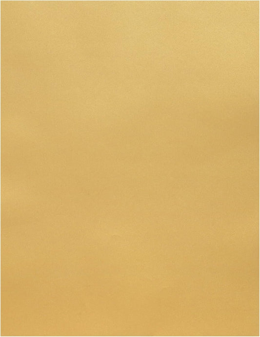 Quotidian Metallic Gold Flat US Letter Translucent Vellum Paper Printable Sheets 8.5" x 11" (21.6 x 27.9cm) Pack of 50 - Sketching Drawing Drafting Tracing