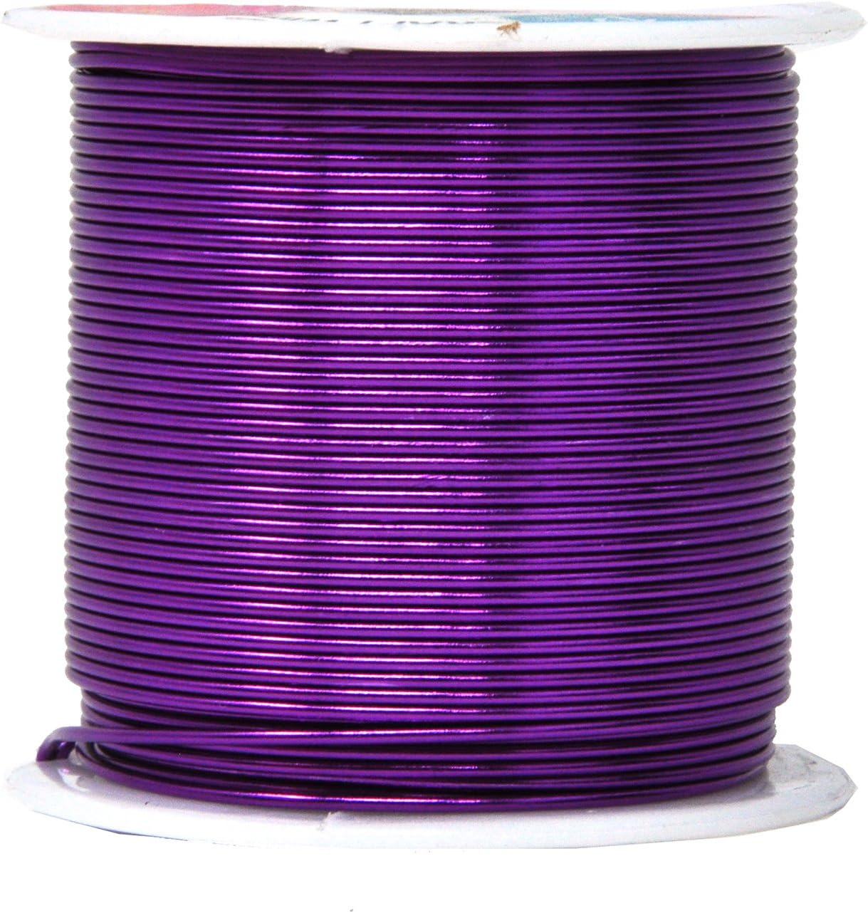 Mandala Crafts 18 Gauge Anodized Aluminum Craft Wire for Jewelry Making - 450 FT Colored Flexible Silver Black Gold Purple Red Kelly Green Wire - Bendable for Bonsai Armature Crafting Sculpting