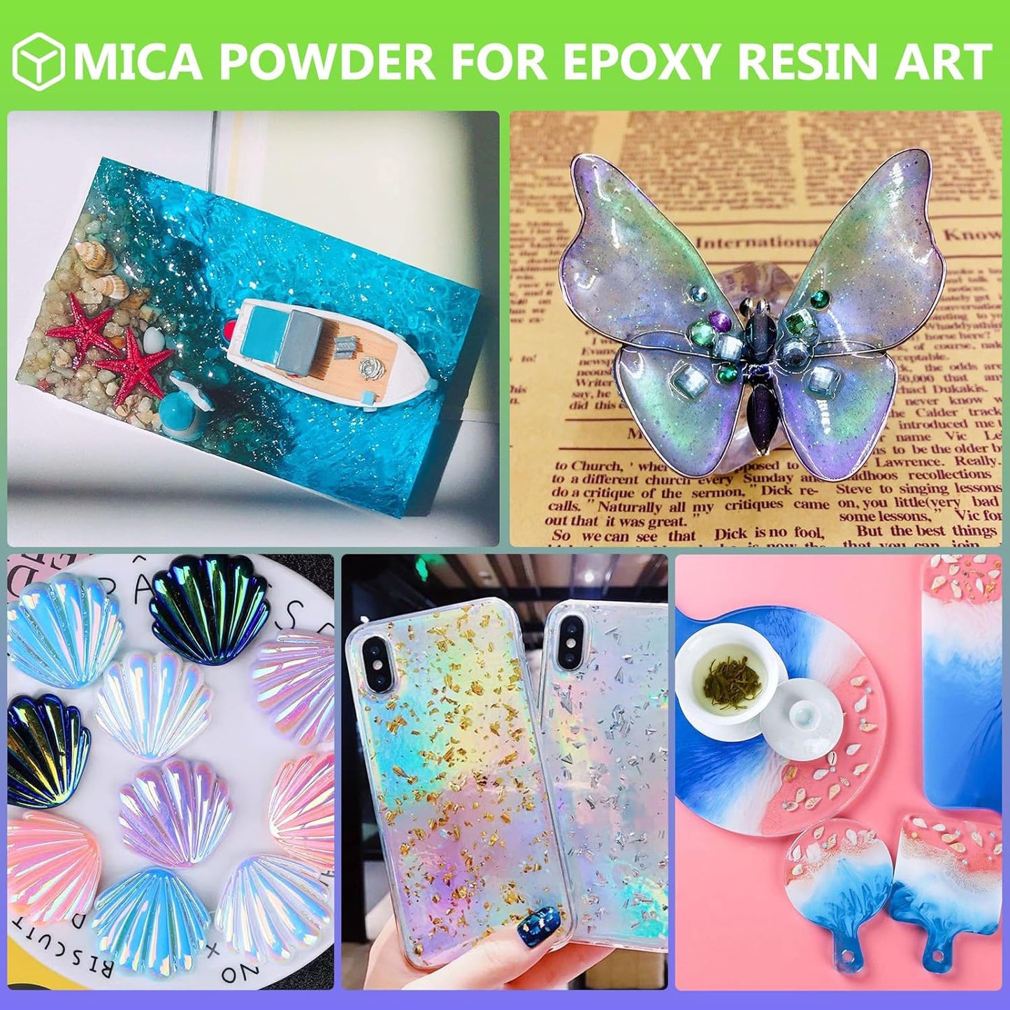 CHANGTIKEJI Mica Powder - 81 Colors - 10g/Bottle of Natural Pigment Powder for Epoxy Resin，Soap Making，Candle Making,Car Freshies,Dye,Nail Polish,Bath Bombs